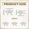 10Pcs Rack Plating Alloy Pendants FIND-LP0005-05-2