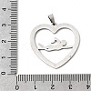 304 Stainless Steel Enamel Pendants STAS-H247-07P-01-3
