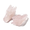 Natural Rose Quartz Healing Dragon Head Figurines DJEW-L010-05E-2