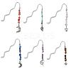 Alloy Wavy Bookmarks AJEW-DC00022-1