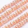 Natural Cultured Freshwater Pearl Beads Strands PEAR-F004-25-1