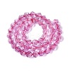 Crackle Transparent Glass Beads Strands GLAA-N068-02A-07-3
