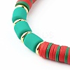 Handmade Polymer Clay Beads Stretch Bracelets Sets BJEW-JB06353-12