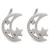 Non-Tarnish 304 Stainless Steel Stud Earrings EJEW-M242-01B-P-1
