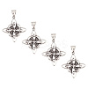 4Pcs 304 Stainless Steel Manual Polishing Pendants STAS-UN0049-42-1