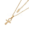 Ion Plating(IP) 304 Stainless Steel Cable Chain Necklaces NJEW-G081-07G-1