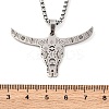 201 Stainless Steel Pendant Necklaces LS-NJEW-C066-17P-3
