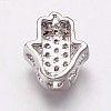 Brass Cubic Zirconia Beads LS-KK-P134-05P-1