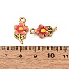 304 Stainless Steel Enamel Pendants STAS-Q363-10A-G-3