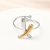 304 Stainless Steel Cuff Rings LS-RJEW-D338-03B-GP-5