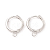 Brass Hoop Earring Findings KK-P217-22P-1