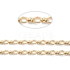 Rack Plating Brass Oval & Knot Link Chains CHC-K013-01-3