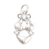 Brass Micro Pave Cubic Zirconia Pendants KK-H527-06A-P-1