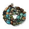 Natural HuBei Turquoise Beads Strands G-P497-01E-19-3