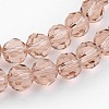 Transparent Glass Bead Strands GLAA-G013-10mm-90-5