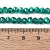 Transparent Electroplate Glass Beads Strands X1-EGLA-Q131-01A-02-4