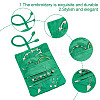 2Pcs Retro Rectangle Silk Zipper Roll Pouches ABAG-GO0001-02D-3