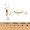 Brass Micro Pave Cubic Zirconia Leverback Earrings EJEW-JE07278-5