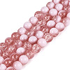 Crackle Glass Beads Strands GLAA-U001-8mm-13-1