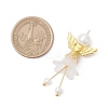 Glass Pearl & Acrylic Pendants PALLOY-JF04047-01-2