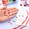 800Pcs 4 Colors Oval Acrylic Linking Rings DIY-YW0002-39-4
