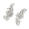 Brass Micro Pave Cubic Zirconia Animal Pendants KK-H280-05C-P-2