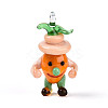 Handmade Lampwork Cartoon Onion Pendants LAMP-T025-11C-1