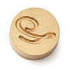 Golden Tone Brass Letter Stamps KK-R005-01Q-1