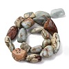 Natural Shoushan Stone Beads Strands G-D098-C05-3