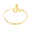 Bling Snake Cubic Zirconia Cuff Bangle BJEW-D448-13G-RS-3