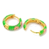 Rack Plating Brass Hoop Earrings EJEW-C102-43G-02-2