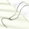 12Pcs 2.2MM 304 Stainless Steel Twisted Chain Necklaces for Men Women NJEW-H093-17P-02-3