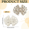 4Pcs Alloy Rhinestone Shoe Decorations DIY-MA0006-63P-2