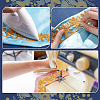 Ethnic Style Polyester Metallic Thread Embroidery Floral Trimming SRIB-WH0011-137A-4