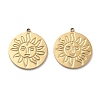 PVD Vacuum Plating 304 Stainless Steel Pendants STAS-R130-42G-1