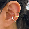3Pcs Alloy Crystal Rhinestone Cuff Earring Sets for Women WG4401A-06-1