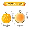 10Pcs 2 Styles Opaque Resin Pendants RESI-YW0003-32-2