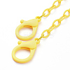 Personalized ABS Plastic Cable Chain Necklaces LS-NJEW-JN03310-04-2
