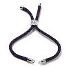 Twisted Nylon Cord Silder Bracelets DIY-B066-03P-07-2