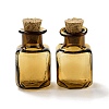 Square Glass Cork Bottles Ornament LS-GLAA-D002-04G-1