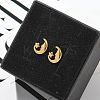 304 Stainless Steel Stud Earrings for Women STAS-Z117-17G-03-1