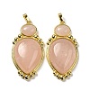 Natural Rose Quartz Pendants G-C096-04G-01-1
