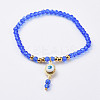 Glass Beads Stretch Bracelets BJEW-JB04760-2