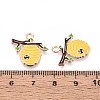 Alloy Enamel Pendants ENAM-T022-61A-3