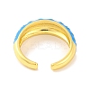 Brass Open Cuff Rings RJEW-U009-14G-4