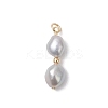 Natural Pearl Pendants PALLOY-JF04903-4