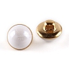 1-Hole Brass Resin Button BUTT-WH0015-35D-1