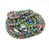 Baking Painted Glass Beads Strands X-DGLA-Q023-10mm-DB57-3