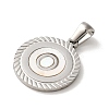 304 Stainless Steel Pendants STAS-I204-O-P-2