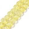 Transparent Glass Beads Strands GLAA-F114-01D-1